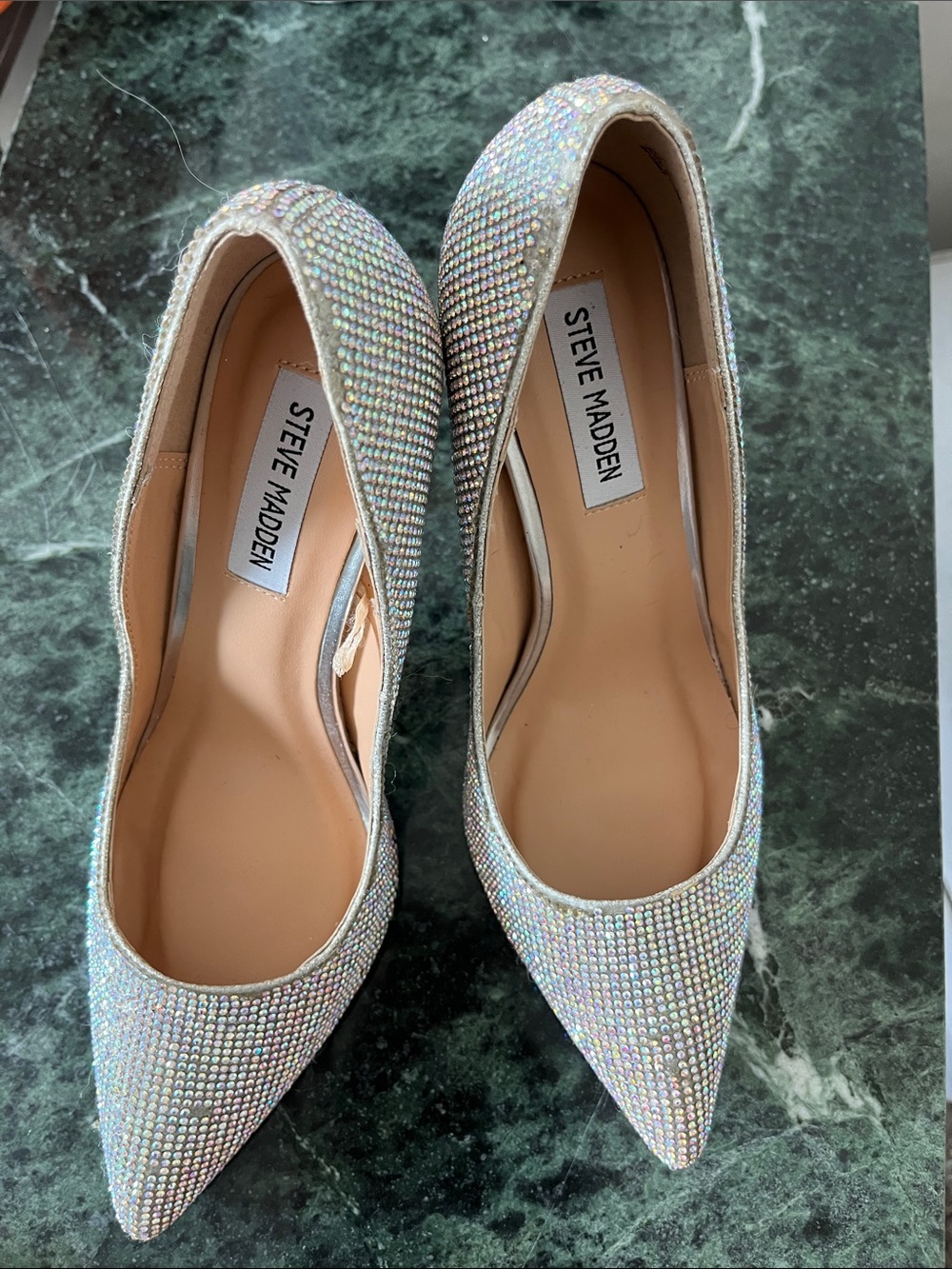 STEVE MADDEN Rhinestone Pumps (FLAWS)